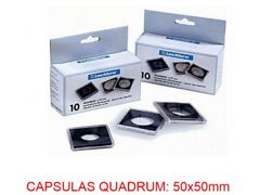 Cápsulas cuadradas QUADRUM y QUADRUM INTERCEPT 50X50mm. Cajas de 10 Unidades